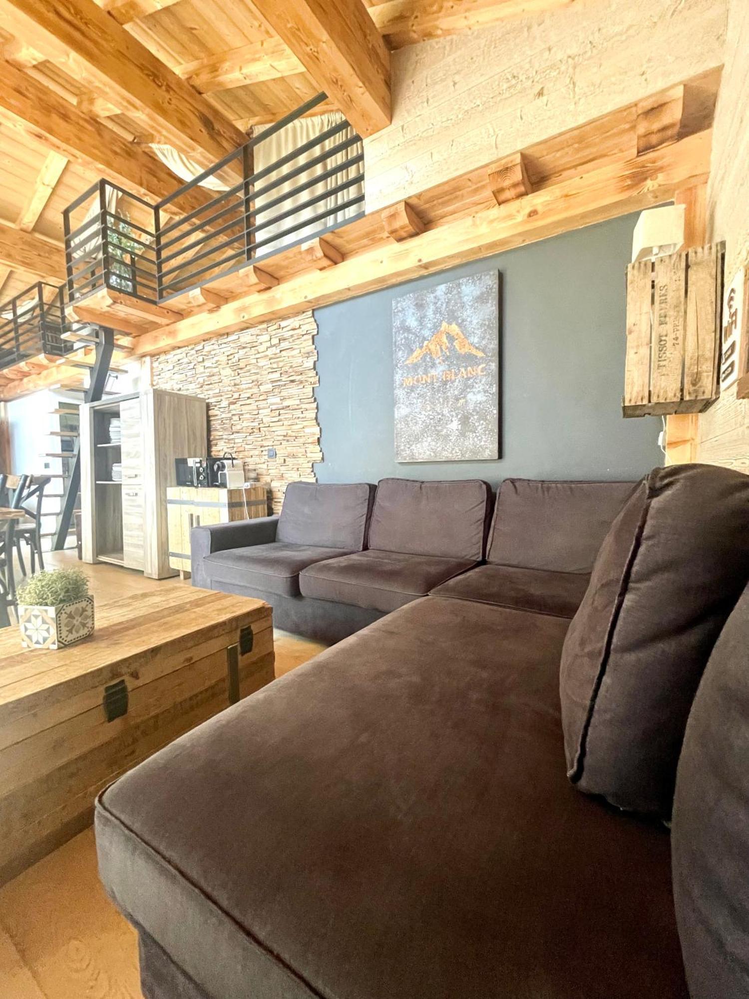 Chalet Le Petit Nicolas, Jacuzzi, Vue Mont Blanc Chamonix Dış mekan fotoğraf